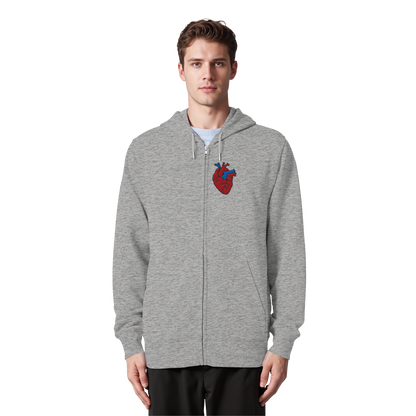 Anatomisch korrektes Herz - Organic Zipper