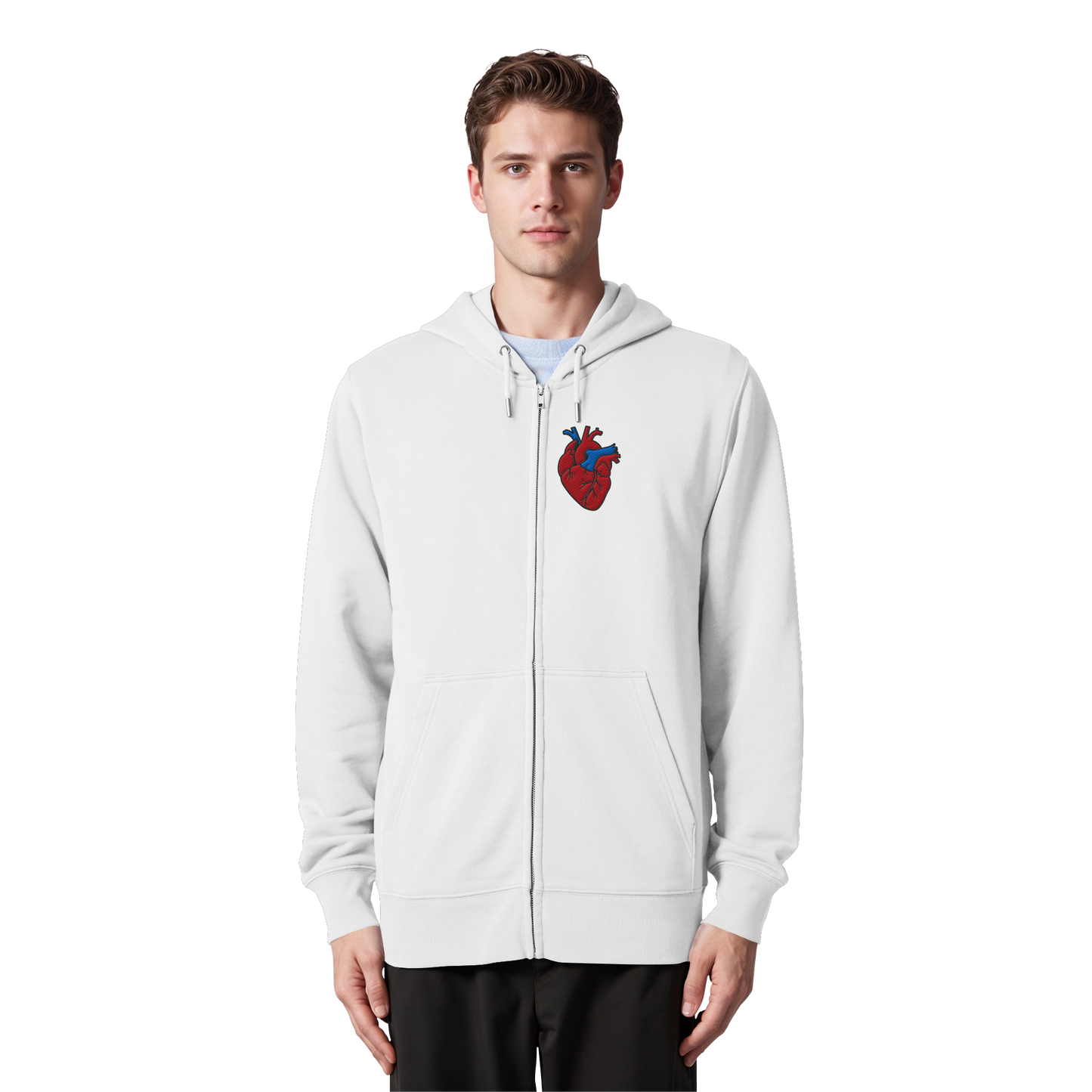 Anatomisch korrektes Herz - Organic Zipper