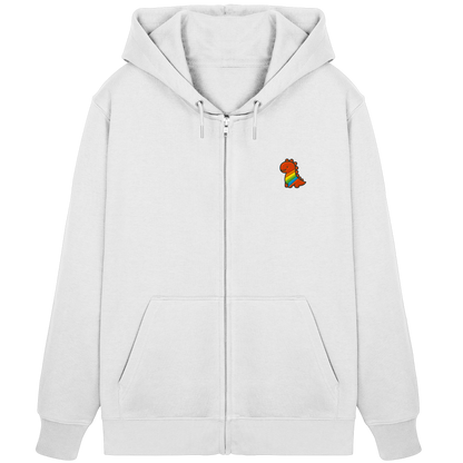 Rainbow Dino - Organic Zipper