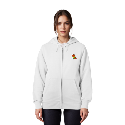 Rainbow Dino - Organic Zipper