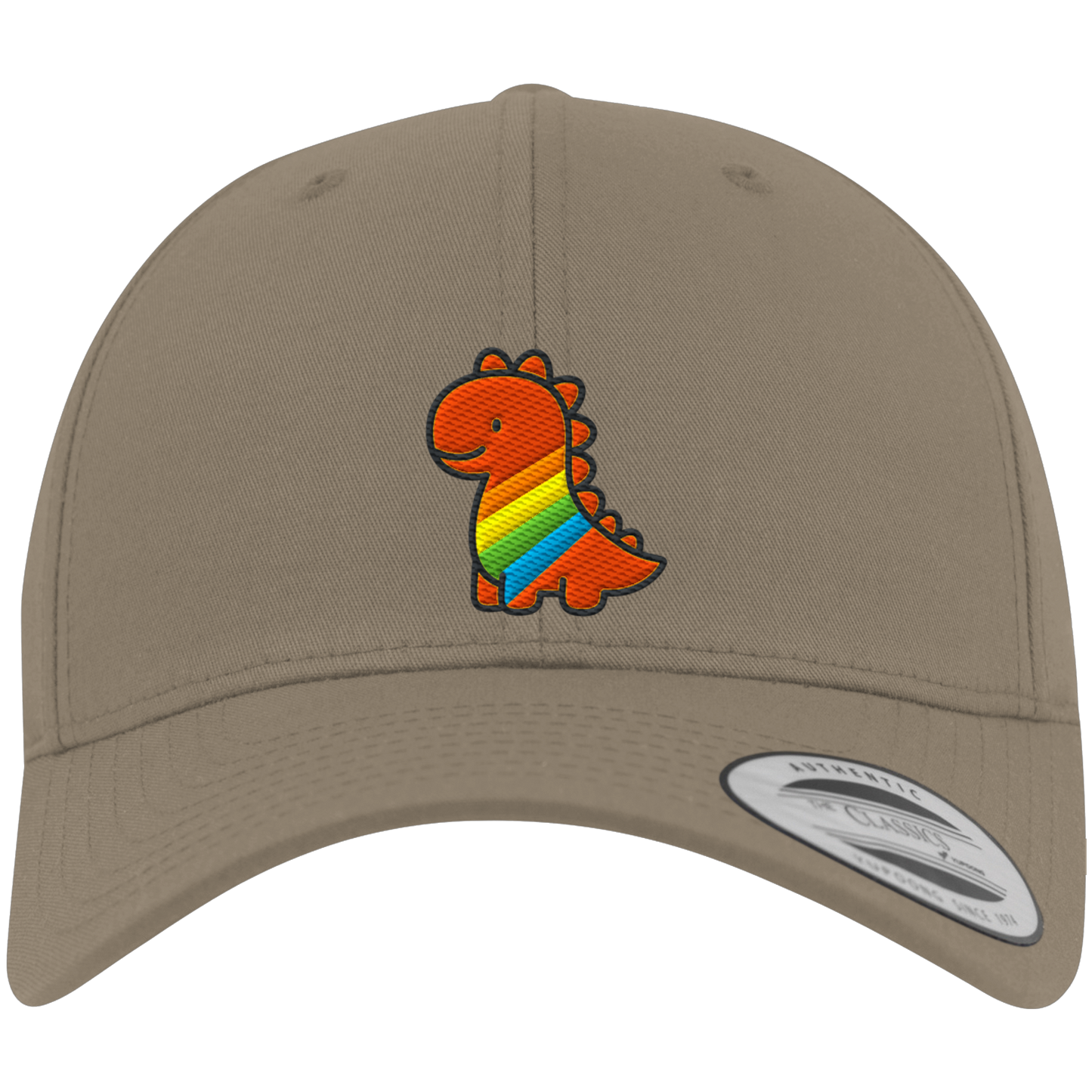 Rainbow Dino - Premium Baseball Cap
