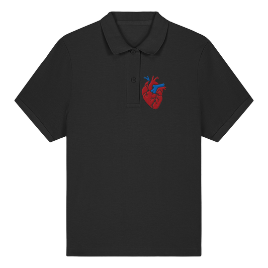 Anatomisch korrektes Herz - Womens Organic Fitted Poloshirt